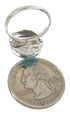 Turquoise Southwest Silver Jewelry Ring Size 6-3/4 YS63403